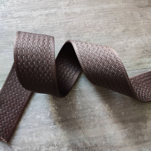 Лента ременная 38 мм/2 мм Елочка пэ фото 3