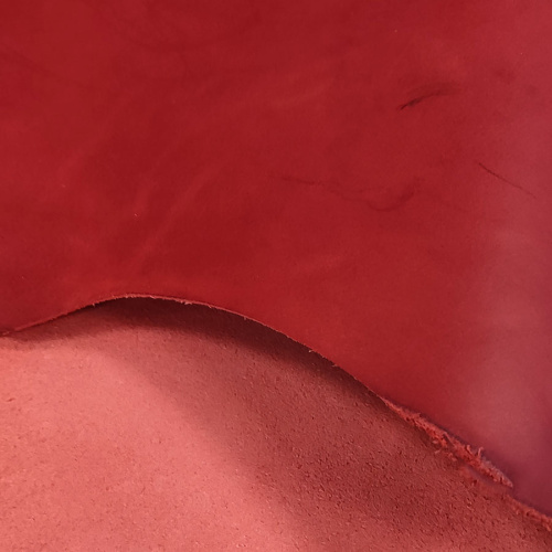 Кожа Пола 1,2 мм растит. дубл. PONTE WAX Красная Помада фото 8