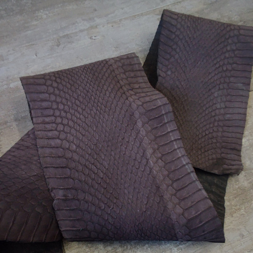 Кожа Питона 0,30 мм коричневый/бежевый фото 7