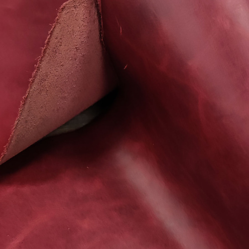 Кожа Пола 1,2 мм растит. дубл. PONTE WAX Рубиновый фото 2