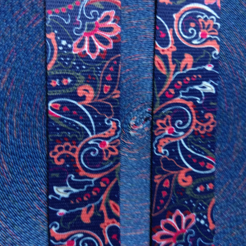 Лента ременная стропа 38 мм орнамент №4 п/э  L-JUN04 - фото товара