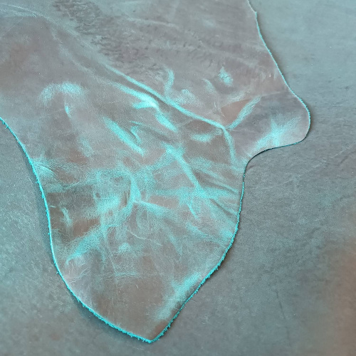 Кожа Крейзи Хорс Dark 1,4-1,6 мм Бирюзовый фото 6