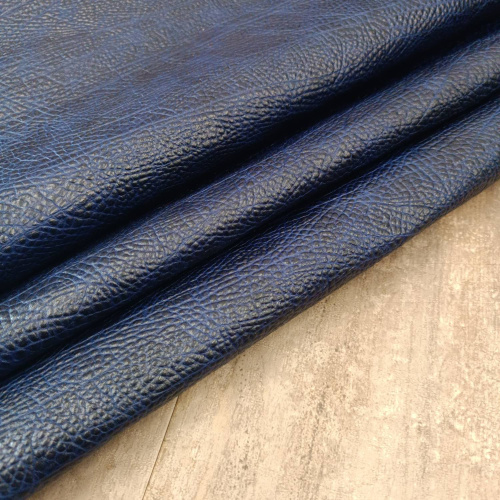 Кожа КРС 1,0 мм Слон Синий Турция фото 7