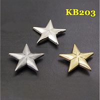 Кончо для кожаных изделий 26 мм Звезда Латунь KB203
