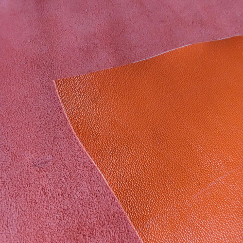 Кожа Сафьяно 1,3-1,5 мм Мандарин Италия фото 4