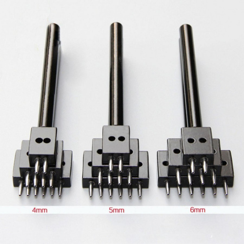 Уценка! Пробойники строчные с зубьями круглого сечения шаг 4 мм черные фото 3