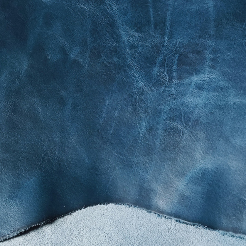 Кожа Пола 1,2 мм растит. дубл. PONTE WAX Синий фото 5