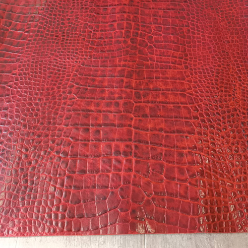 Кожа Кайман 1,0 мм Красный Турция фото 2
