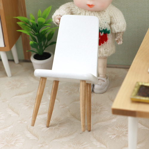 Уценка! Стул для кукол Белый Миниатюра 1:12  F503-WH uc - фото товара фото 4