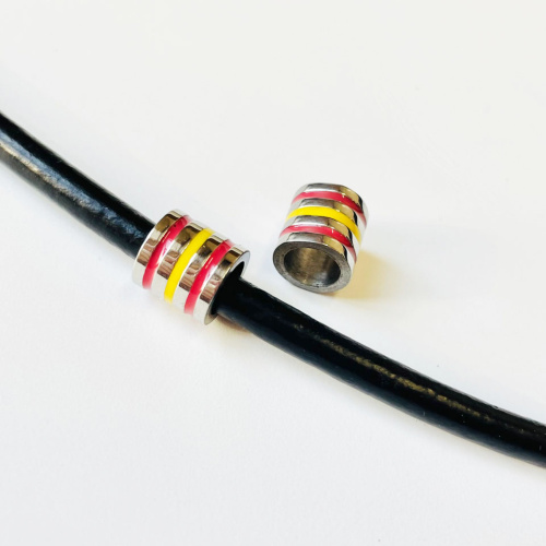 Бусина 6 мм для браслетов сталь B72  BR-B72 - фото товара