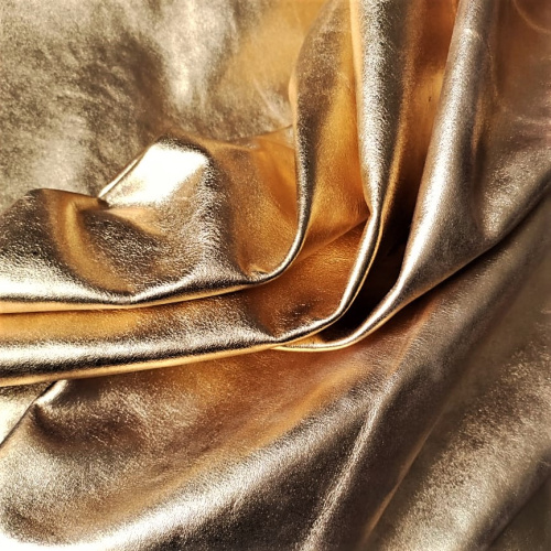 Кожа КРС 0,8 мм с покр. термопленкой Золотой Миледи фото 3