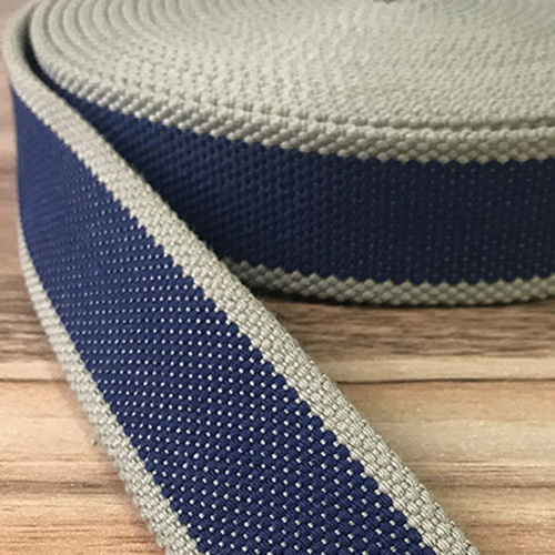 Лента ременная стропа 38 мм толщ. 3,5 мм хб/пэ Синий-хаки  HY-1800 - фото товара