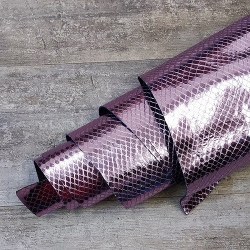 Кожа КРС 1,0 мм с покр. Розовая сетка Италия фото 4