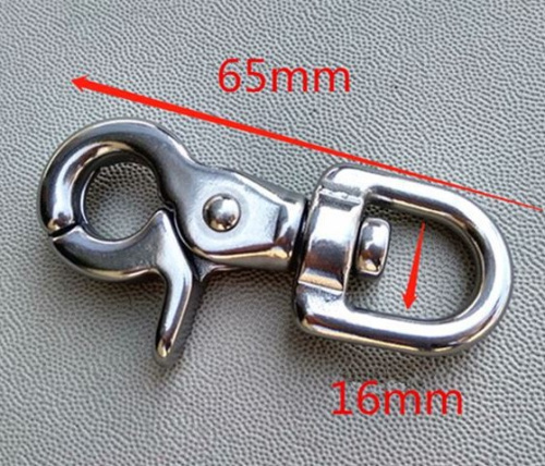 Карабин для поводка 16, 20 мм литой Сталь фото 9