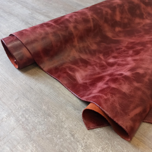 Кожа Пулл-Ап восковый 1,3 мм Красное дерево фото 3