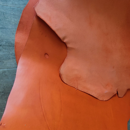 Кожа Пола 1,2 мм растит. дубл. BUTTERO 12 Оранжевый фото 5