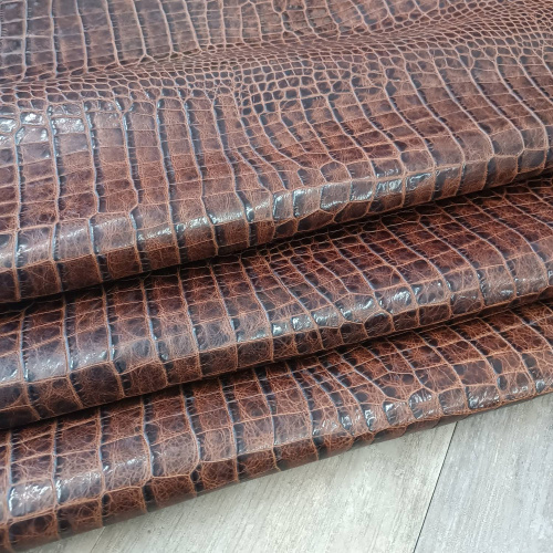 Кожа Кайман 1,0 мм Коричневый Турция фото 5