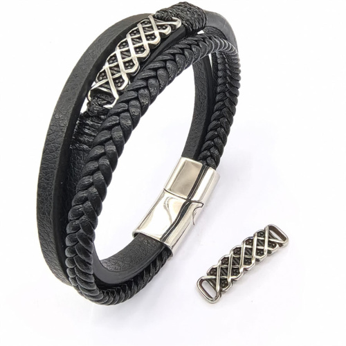 Коннектор 5х2 мм для плоских браслетов Сетка Сталь  BR-KZ152 - фото товара