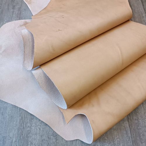 Кожа Пола 1,6-1,8 мм растит. дубл. Натуральный Италия фото 2