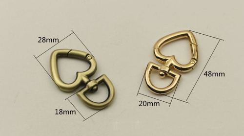 Карабин поворотный Сердечко фото 2