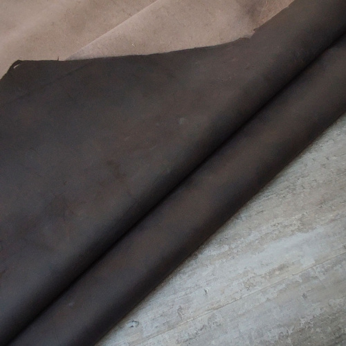 Кожа КРС 1,2-1,4 мм Коричневый Крафт Италия фото 3