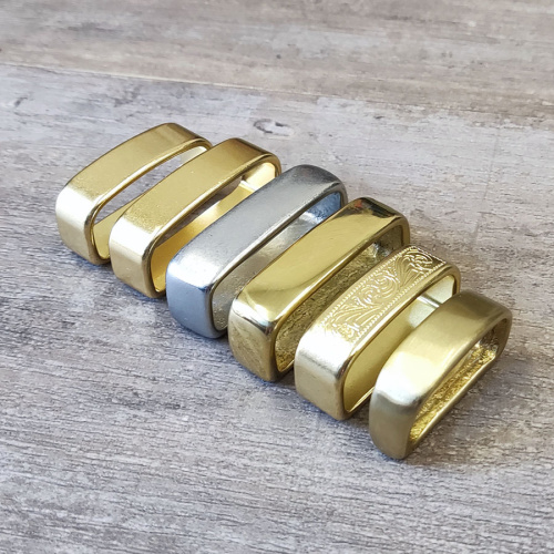 Уценка! Шлевка для ремня 30-40 мм Латунь