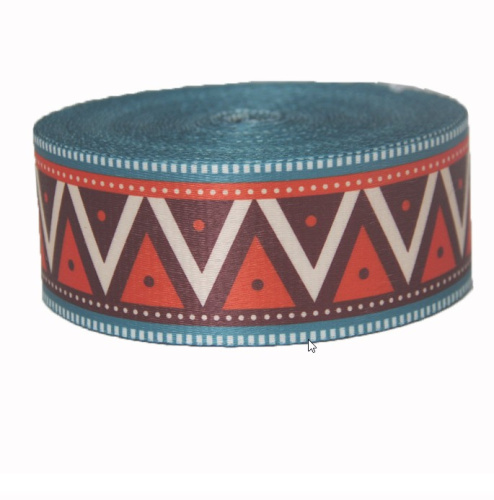 Лента ременная стропа 38 мм орнамент №11 п/э  L-JUN11 - фото товара фото 2