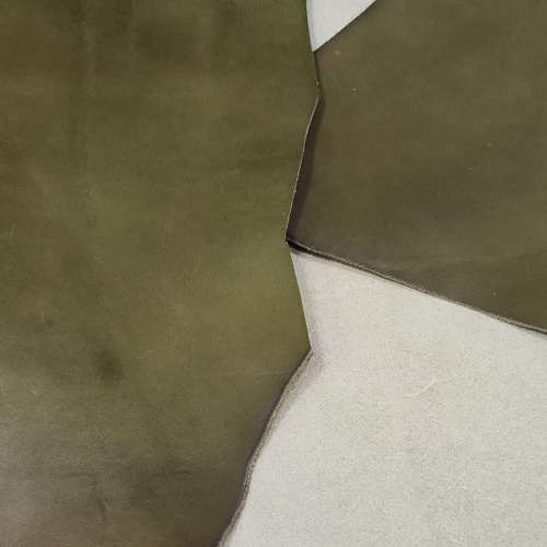 Кожа Пола 1,2 мм растит. дубл. PONTE WAX Олива фото 2