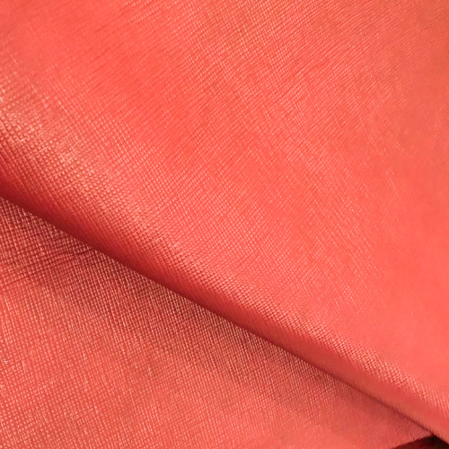 Кожа Сафьяно 1,5-1,8 мм хром. дубл. Коралловый Италия фото 2