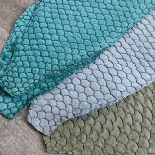 Кожа рыбы 0,7 мм Карп матовый 9*22 см фото 17