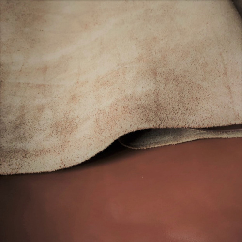 Кожа ШСК 2,1 мм пылевидная с покр. Кэмел фото 2