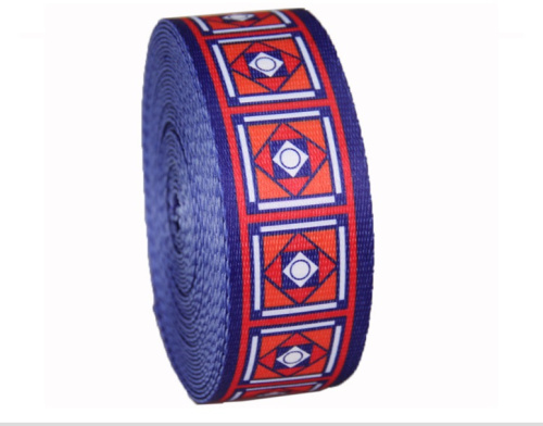 Лента ременная стропа 50 мм орнамент №1 п/э  LRP_50/1 - фото товара фото 2