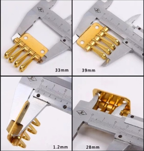 Уценка! Заготовка для ключницы Латунь 4-6 карабинов фото 2