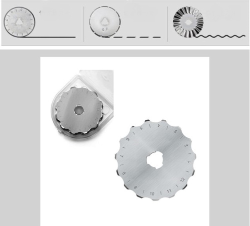 Сменное лезвие 45 мм для раскройного дискового ножа Фигурное Волна  AC XN-0845 - фото товара фото 5