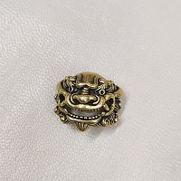 Кончо для кожаных изделий 25 мм Азиатский лев Латунь арт.4542/38  - купить для кожевенного хобби