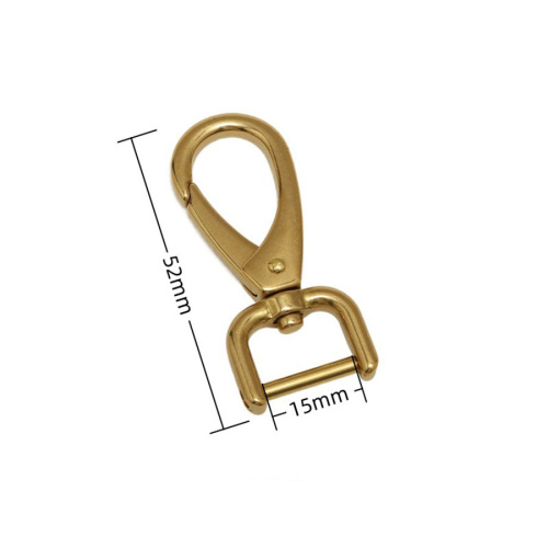 Карабин 15-40 мм с винтом Латунь арт.1540 фото 3