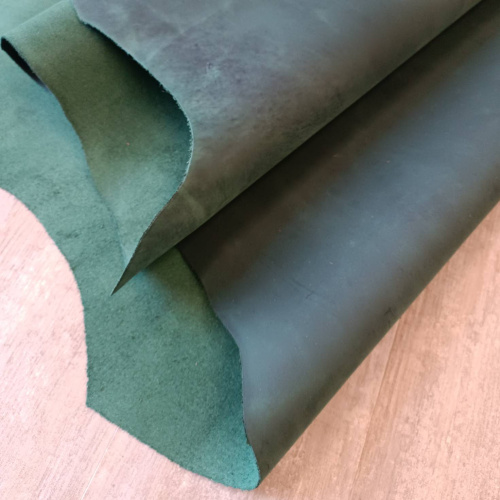 Кожа Крейзи Хорс Dark 1,4-1,6 мм Тёмно Зеленый фото 4