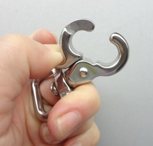 Карабин для поводка 16, 20 мм литой Сталь фото 7