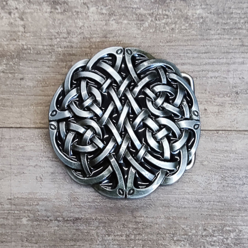 УЦЕНКА! Пряжка для ремня с шипом 40 мм Кельтский узор   - фото товара