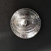 Кончо для кожаных изделий 28 мм Дракон на удачу мельхиор  - купить для кожевенного хобби