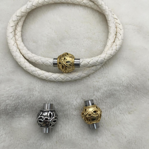 Концевик магнитный 5 мм для круглых браслетов Бабочки