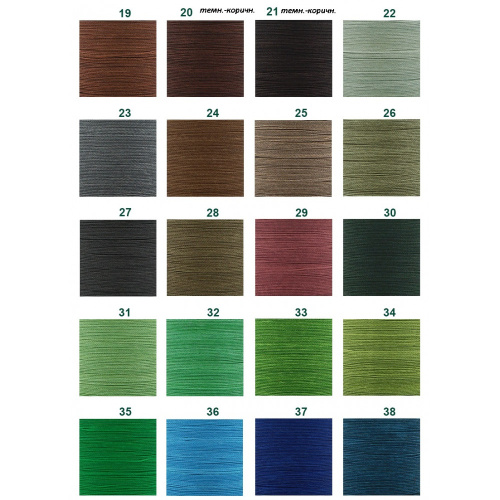 Нить для кожи вощеная 1 мм плоская Galaces 20 м фото 9