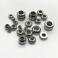 Бусина 1-3 мм для браслетов с силиконовой вставкой Сталь B66