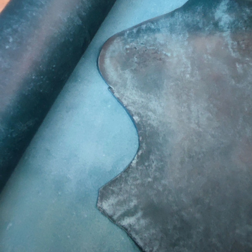 Кожа Пола 1,2 мм растит. дубл. MAYA Темно-бирюзовый фото 2