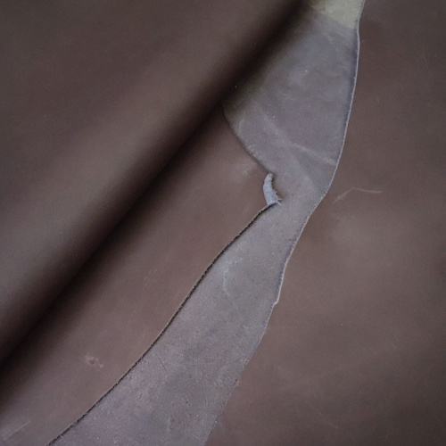 Кожа КРС 1,3-1,5 мм с покр. Коричневый Италия фото 3