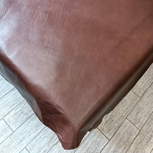 Кожа КРС раст. дуб. Puccini 1,2-1,4 мм Темный Коньяк фото 3