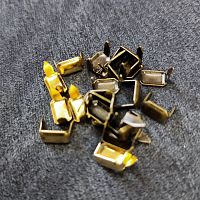 Заклепки зажимные (серебро, золото,бронза) 10 шт