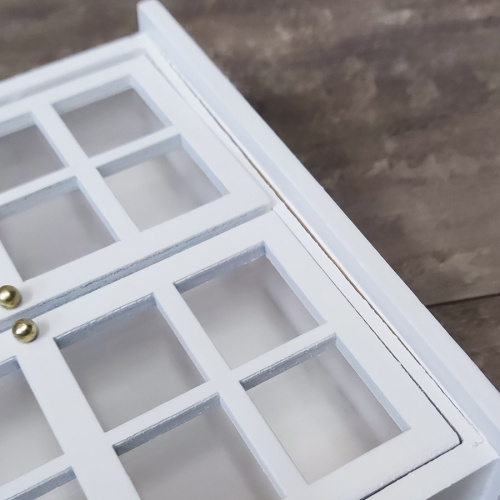 Уценка! Шкаф для кукол посудный большой Белый/Серый фото 2