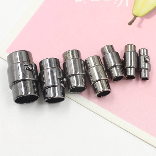 Застежка 3-10 мм для браслета поворотная Черно-серый