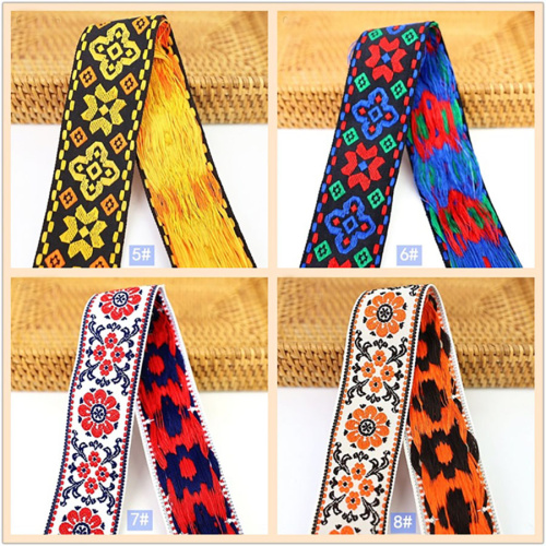 Лента текстильная 50 мм Вышивка Ассорти фото 6